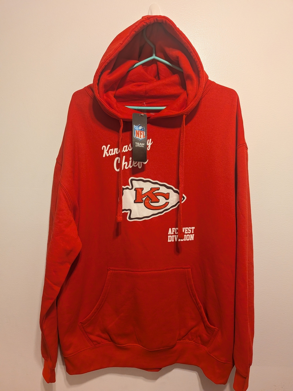 NFL Kansas City Chiefs Red Team Logo Hoodie